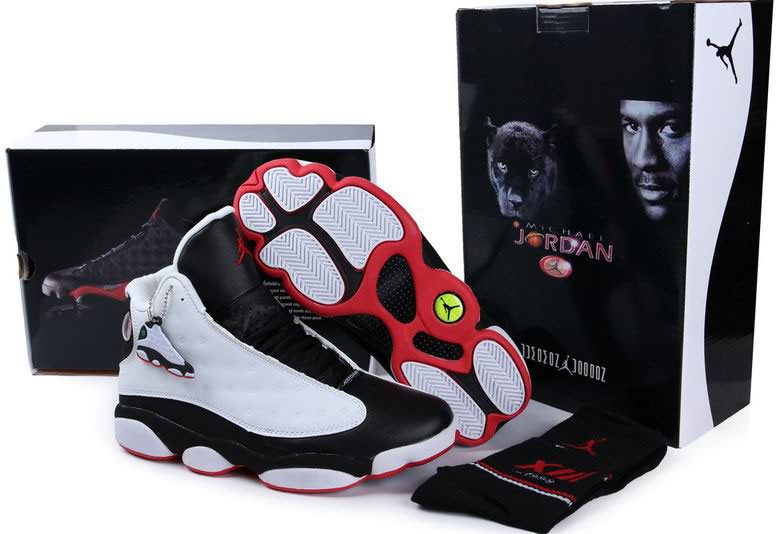 Discount Air Jordan 13 (XIII) Vintage Hardback Edition White Black Red